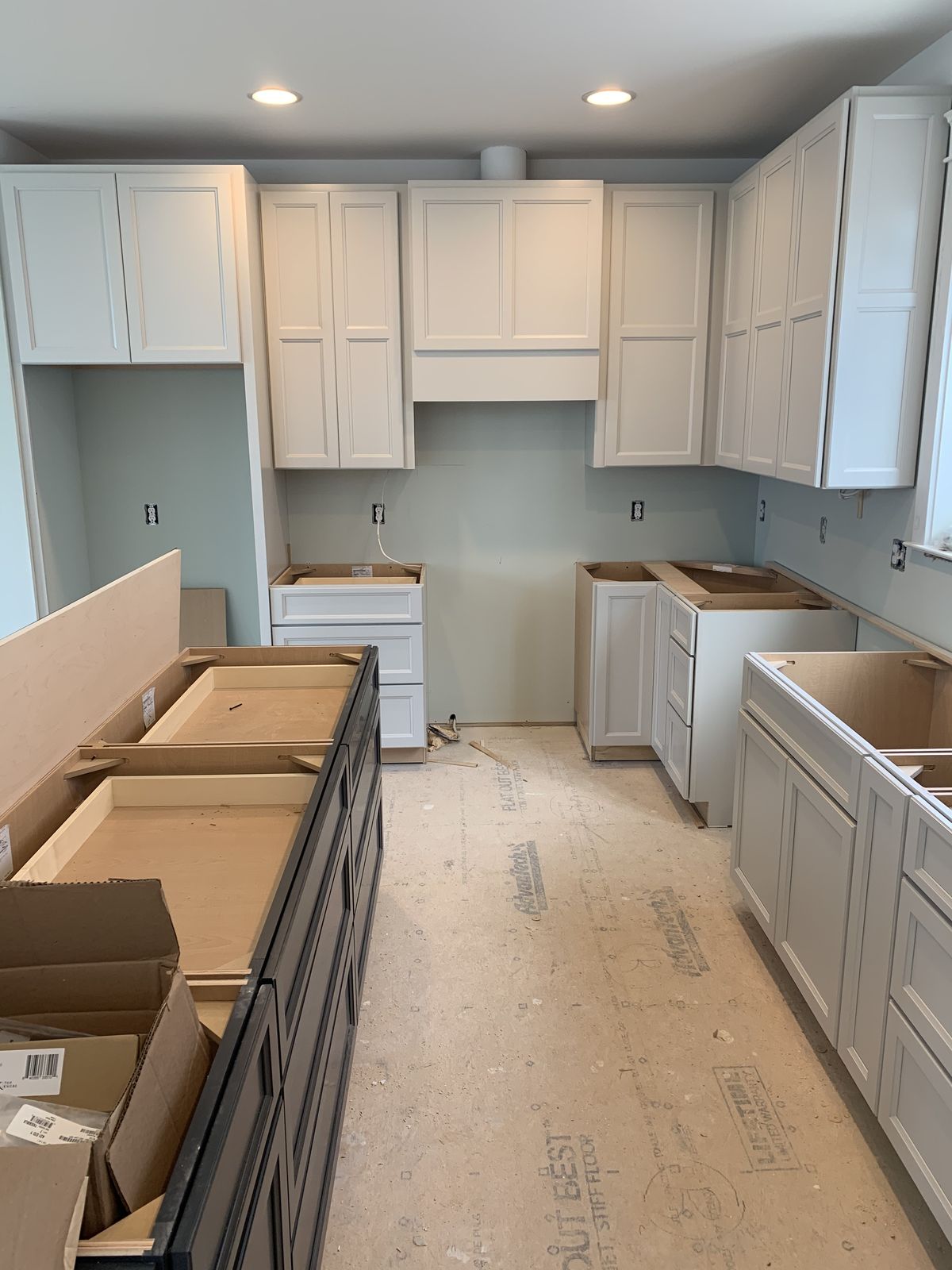 Cabinet Installation project 1